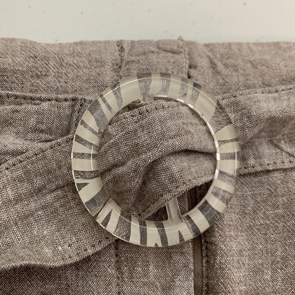 Addition Elle Belted Linen Shorts - Picture 14 of 15